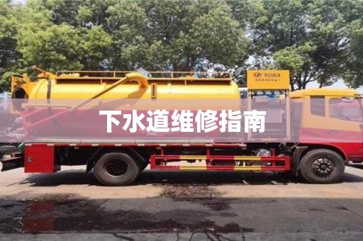 下水道維修指南 下水道維修指南
