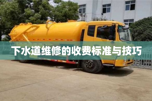 長沙下水道維修的收費標準與技巧