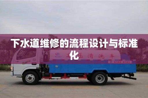 南京下水道維修的流程設(shè)計(jì)與標(biāo)準(zhǔn)化