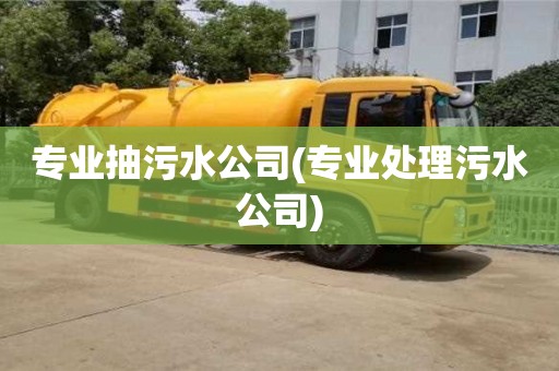 廈門專業(yè)抽污水公司(專業(yè)處理污水公司)