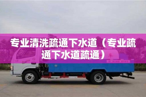 專業清洗疏通下水道（專業疏通下水道疏通）