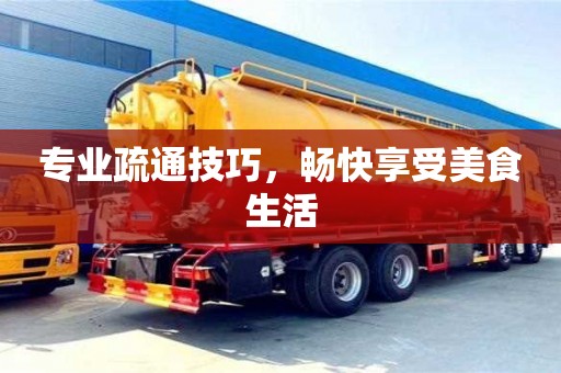 武漢專業(yè)疏通技巧，暢快享受美食生活