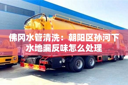 天津佛岡水管清洗：朝陽(yáng)區(qū)孫河下水地漏反味怎么處理