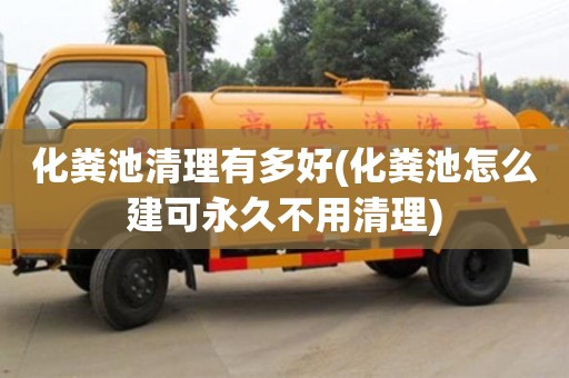 深圳化糞池清理有多好(化糞池怎么建可永久不用清理)