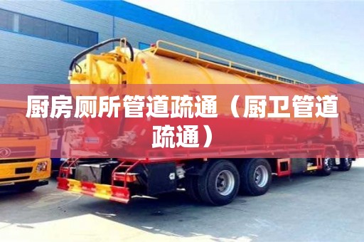 長沙廚房廁所管道疏通（廚衛管道疏通）