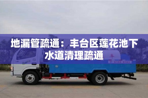 北京地漏管疏通：豐臺區蓮花池下水道清理疏通