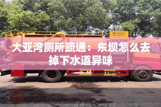 深圳大亞灣廁所疏通：東壩怎么去掉下水道異味