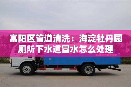 廈門富陽區(qū)管道清洗：海淀牡丹園廁所下水道冒水怎么處理