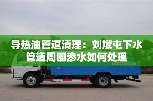 長沙導熱油管道清理：劉斌屯下水管道周圍滲水如何處理