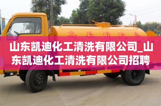 北京山東凱迪化工清洗有限公司_山東凱迪化工清洗有限公司招聘