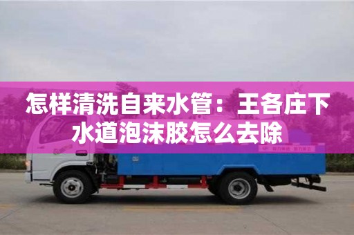 長沙怎樣清洗自來水管：王各莊下水道泡沫膠怎么去除