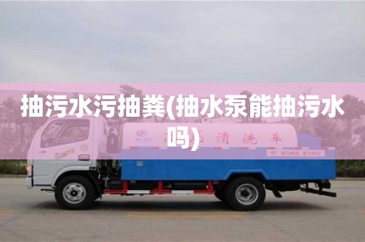 抽污水污抽糞(抽水泵能抽污水嗎)