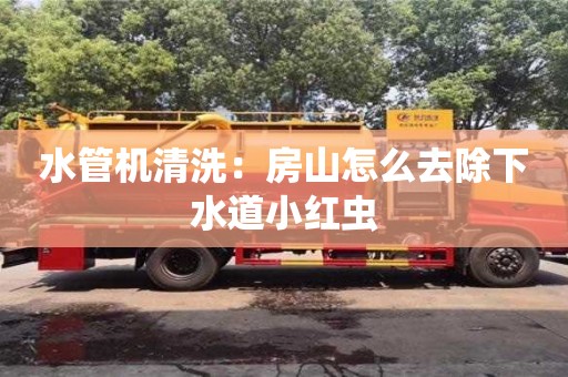 長沙水管機清洗：房山怎么去除下水道小紅蟲