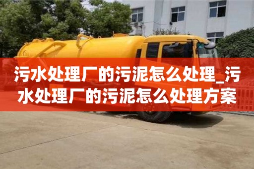 污水處理廠的污泥怎么處理_污水處理廠的污泥怎么處理方案和措施城市