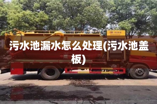 南京污水池漏水怎么處理(污水池蓋板)