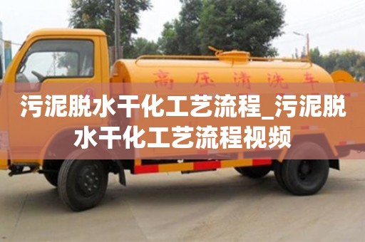 蘇州污泥脫水干化工藝流程_污泥脫水干化工藝流程視頻