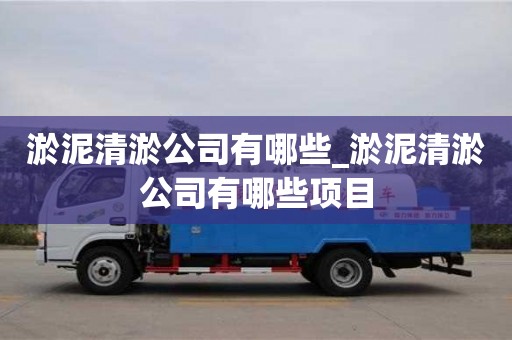 寧波淤泥清淤公司有哪些_淤泥清淤公司有哪些項(xiàng)目