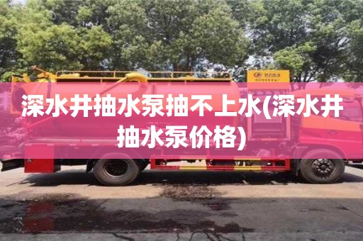 南京深水井抽水泵抽不上水(深水井抽水泵價(jià)格)