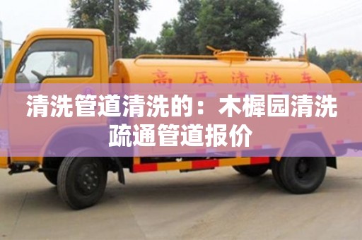 上海清洗管道清洗的：木樨園清洗疏通管道報價