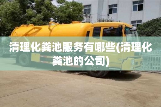 廈門清理化糞池服務(wù)有哪些(清理化糞池的公司)