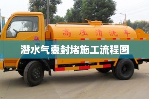潛水氣囊封堵施工流程圖