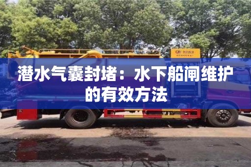 天津潛水氣囊封堵：水下船閘維護的有效方法