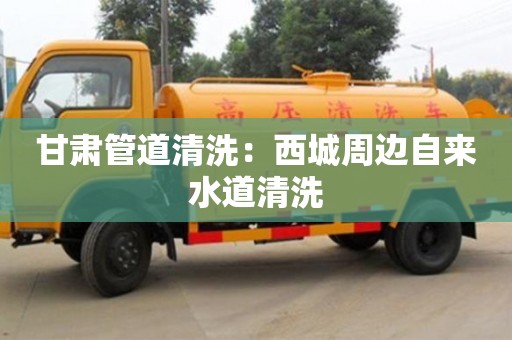深圳甘肅管道清洗：西城周邊自來水道清洗