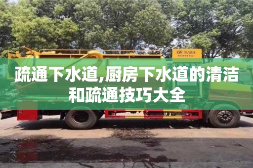 疏通下水道,廚房下水道的清潔和疏通技巧大全