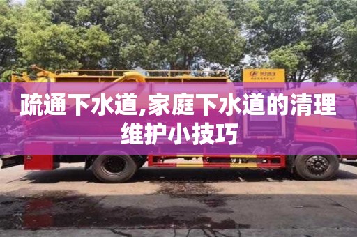 長沙疏通下水道,家庭下水道的清理維護小技巧