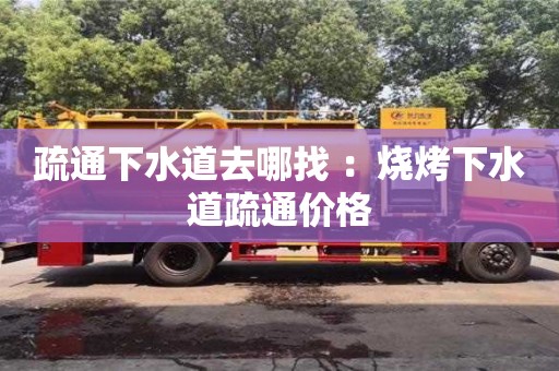 疏通下水道去哪找 ：燒烤下水道疏通價(jià)格