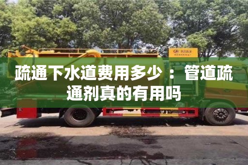 西安疏通下水道費用多少 ：管道疏通劑真的有用嗎