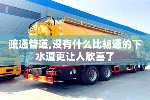 疏通管道,沒(méi)有什么比暢通的下水道更讓人欣喜了