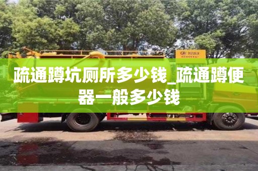 南京疏通蹲坑廁所多少錢_疏通蹲便器一般多少錢