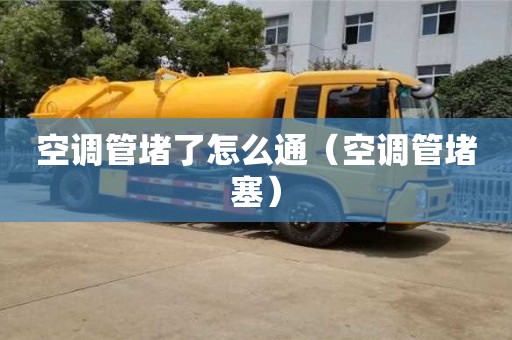 南京空調(diào)管堵了怎么通（空調(diào)管堵塞）