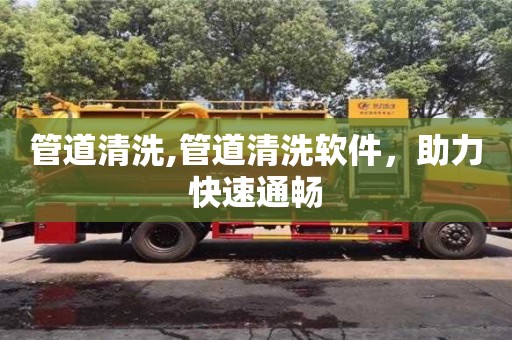 管道清洗,管道清洗軟件，助力快速通暢
