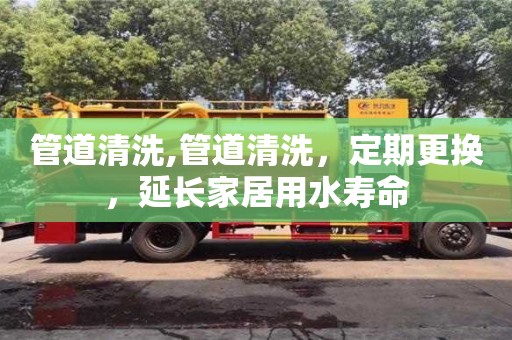 西安管道清洗,管道清洗，定期更換，延長家居用水壽命
