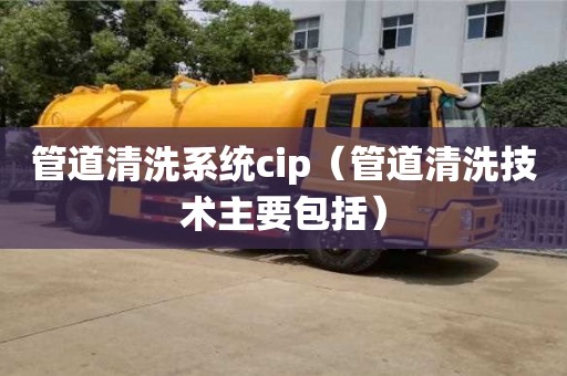 西安管道清洗系統cip（管道清洗技術主要包括）