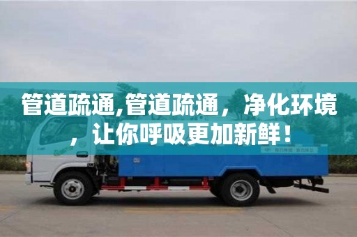 長沙管道疏通,管道疏通，凈化環境，讓你呼吸更加新鮮！