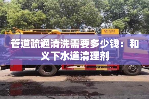 南京管道疏通清洗需要多少錢：和義下水道清理劑