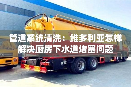 南京管道系統清洗：維多利亞怎樣解決廚房下水道堵塞問題
