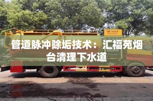 南京管道脈沖除垢技術：匯福苑煙臺清理下水道