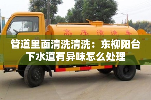 上海管道里面清洗清洗：東柳陽臺下水道有異味怎么處理