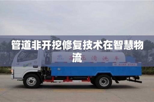 長(zhǎng)沙管道非開挖修復(fù)技術(shù)在智慧物流