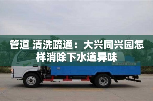 長沙管道 清洗疏通：大興同興園怎樣消除下水道異味