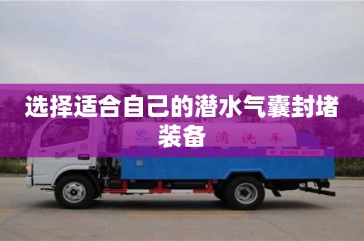 武漢選擇適合自己的潛水氣囊封堵裝備