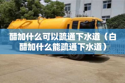 深圳醋加什么可以疏通下水道（白醋加什么能疏通下水道）