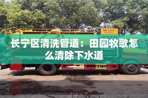 長寧區清洗管道：田園牧歌怎么清除下水道