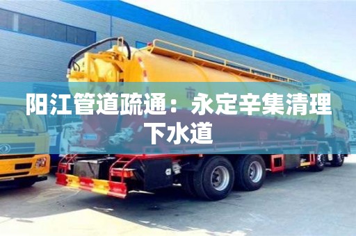 長沙陽江管道疏通：永定辛集清理下水道