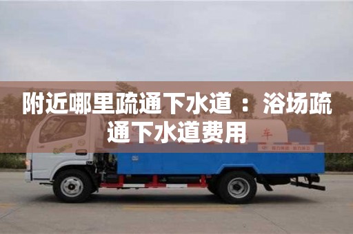 合肥附近哪里疏通下水道 ：浴場疏通下水道費用