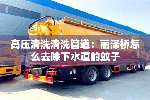 上海高壓清洗清洗管道：麗澤橋怎么去除下水道的蚊子